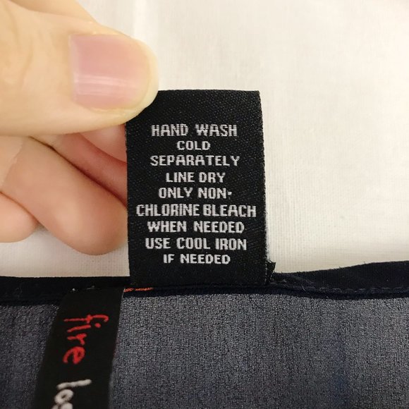 Fire LA Sheer Bird Print Babydoll Top - Picture 4 of 10